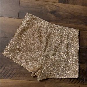 High rise L’Atiste sequin shorts